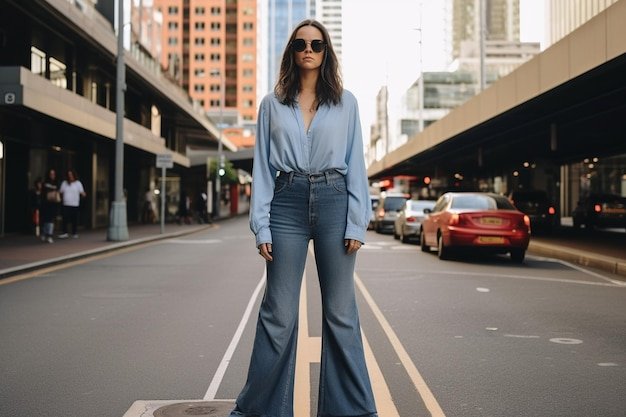 how to style wide leg jeans